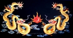 CT-HT-128 SONG LONG - TWO DRAGONS (relief) 24x36 in - USD 857