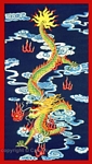 CT-HT-21 DUNG DAU TU LINH - THE DRAGON MYTHOLOGY SYMBOL OF POWER AND NOBILITY (relief) 32x16 in