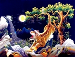 CT-HT-226 COP NGANG - TIGER (relief) 40x50 in - USD 2700