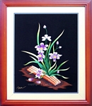 CT-HH-111 HOA LAN TIM - A RAFT OF VIOLET ORCHID 20X16 in - USD 116