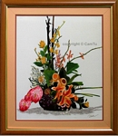 CT-HH-371 LAN HONG CUC - ORCHID, ROSE, CHRYSANTHEMUM 24x20 in - USD 315