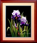 CT-HH-414 LAN TIM HAI HOA - PURPLE ORCHIDS 20x16 in - USD 261