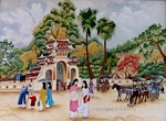 CT-HC-260 LANG ONG - GENIE TEMPLE MR. LE VAN DUYET 24x36 in - USD 648