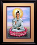 CT-HP-4 PHAT BA QUAN AM - GODDESS OF MERCY (relief) 20x16 in - USD 668